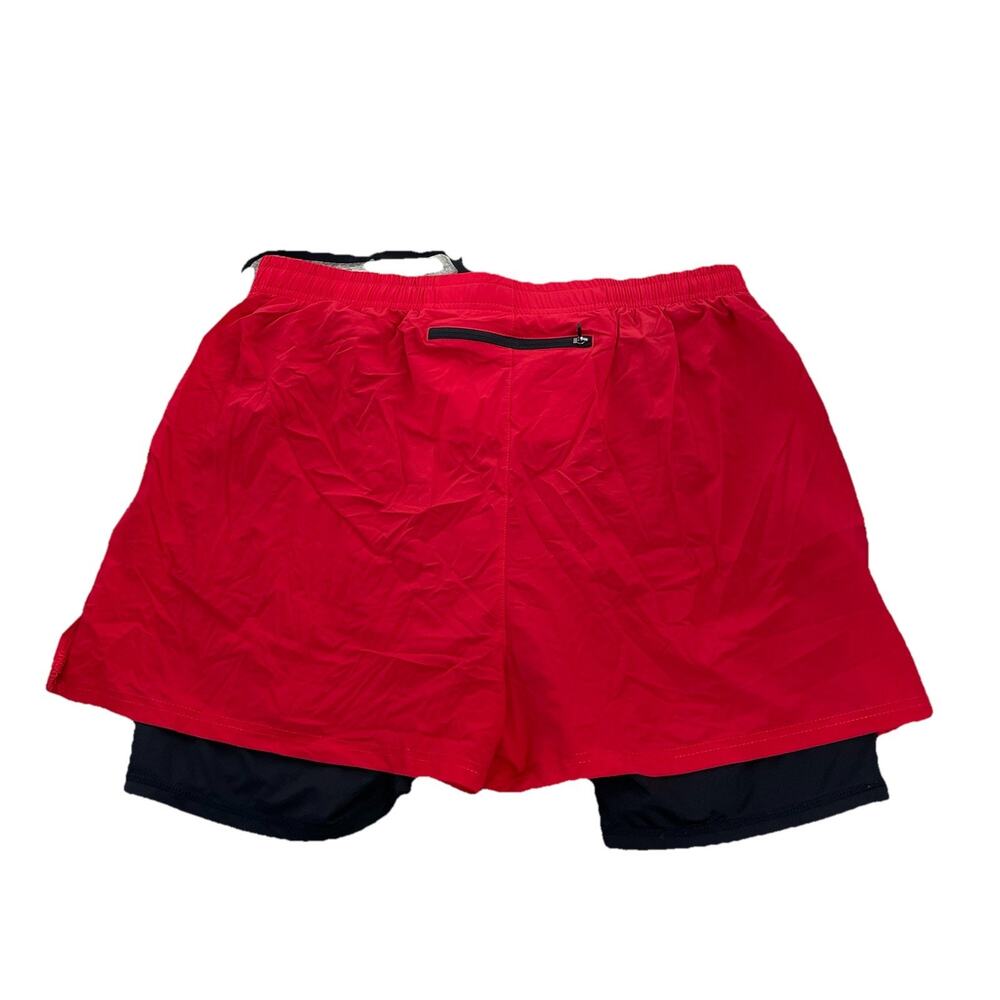 Pudolla XL Men's 2 In 1 Compression Shorts Drawstring & Elastic Waist 2-16